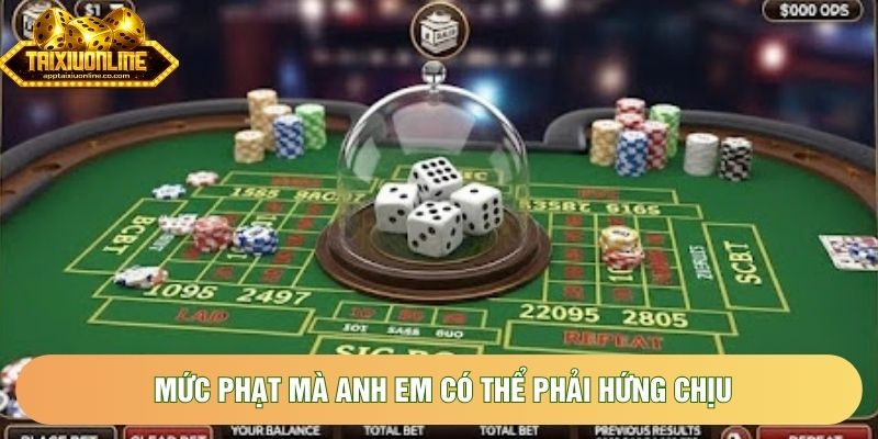 Mức phạt mà anh em có thể phải hứng chịu